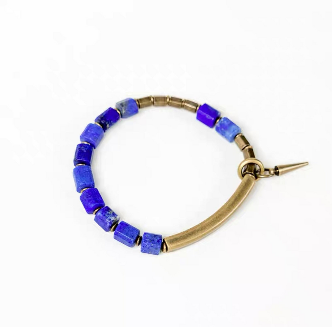 Casual Kupfer Lapislazuli - Armband