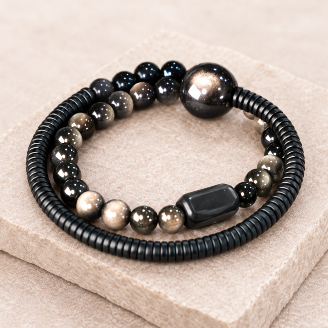 Braccialetto Celestial Obsidian Grande