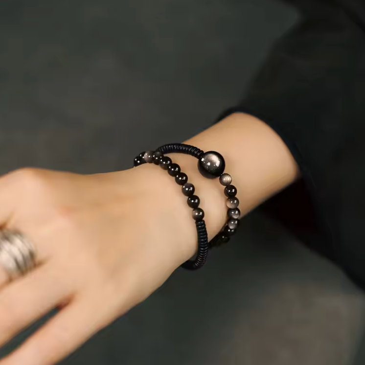 Braccialetto Celestial Obsidian Grande