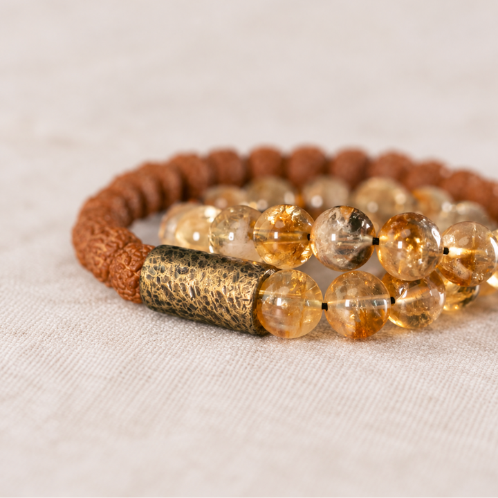 Braccialetto Himalayan Rudraksha Shine
