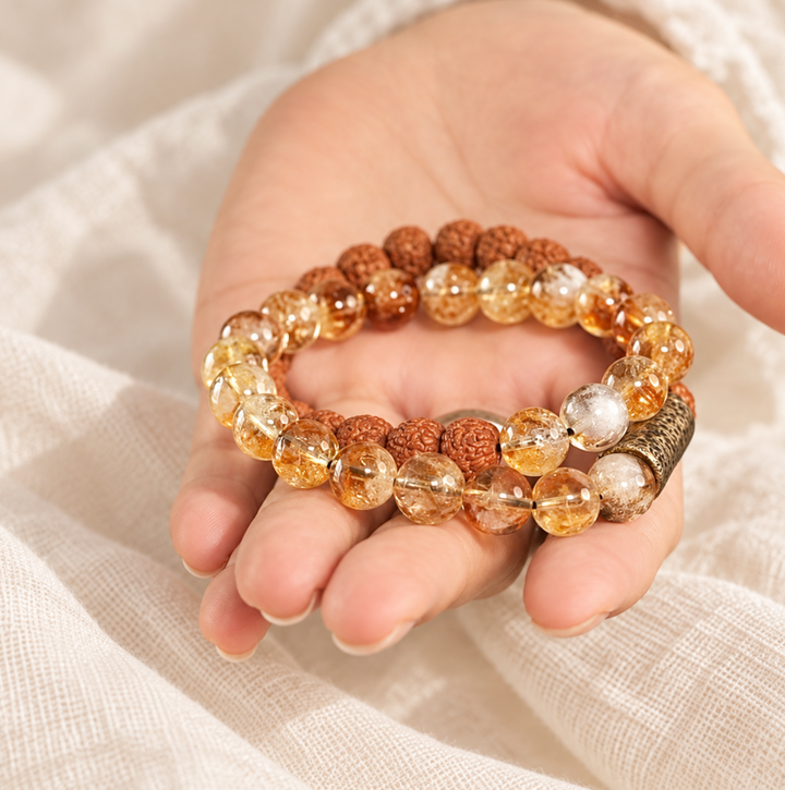 Braccialetto Himalayan Rudraksha Shine
