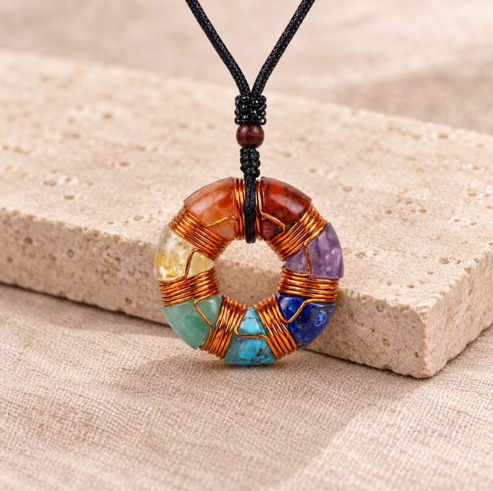 Collana con occhio di lapislazzuli e orgonite