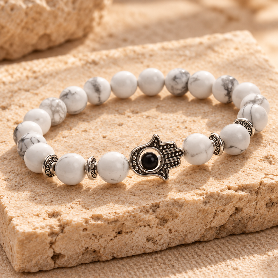 Braccialetto con occhio di Hamsa
