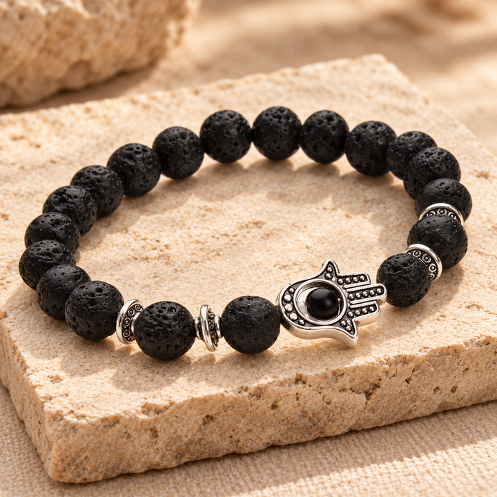 Braccialetto con occhio di Hamsa