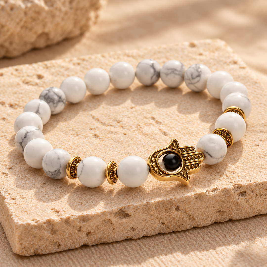 Braccialetto con occhio di Hamsa
