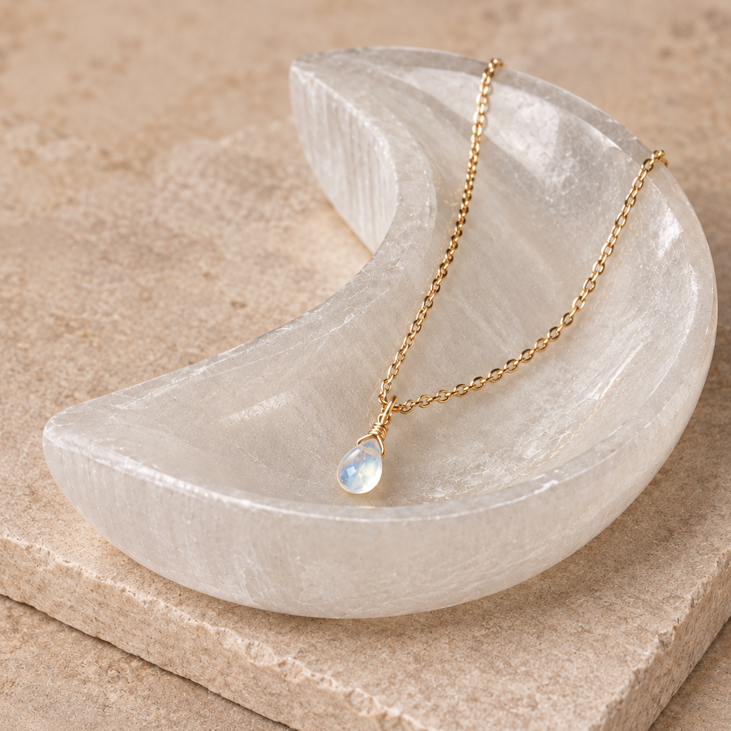 Collana con pietra di luna Aurora