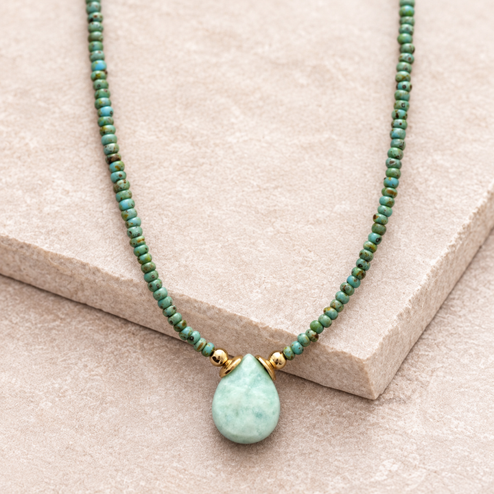 Collana in amazzonite oceanica