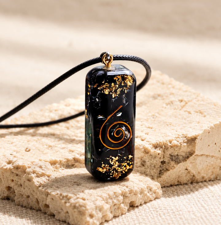 Collana di tormalina orgonica