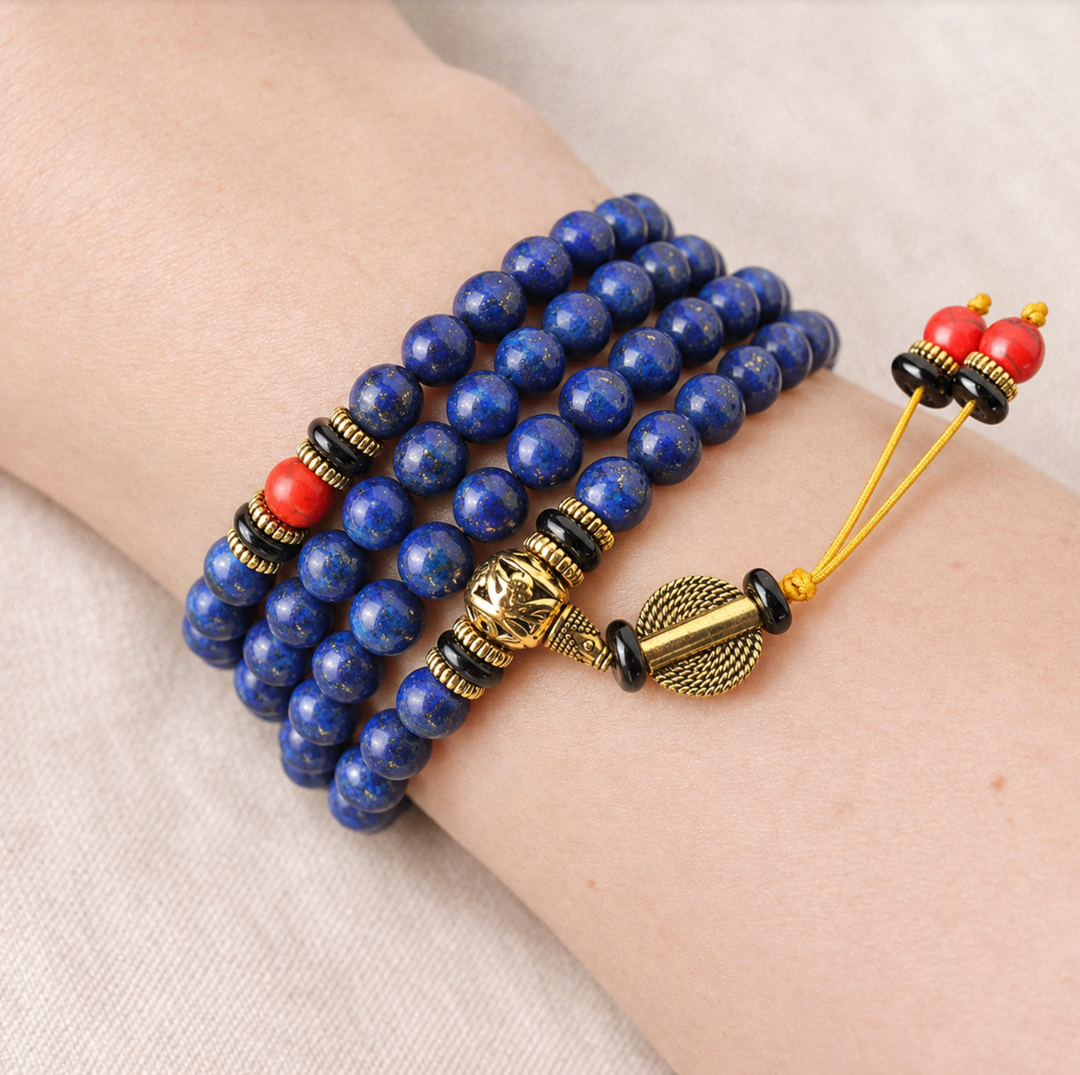 Collana di lapislazzuli tibetani