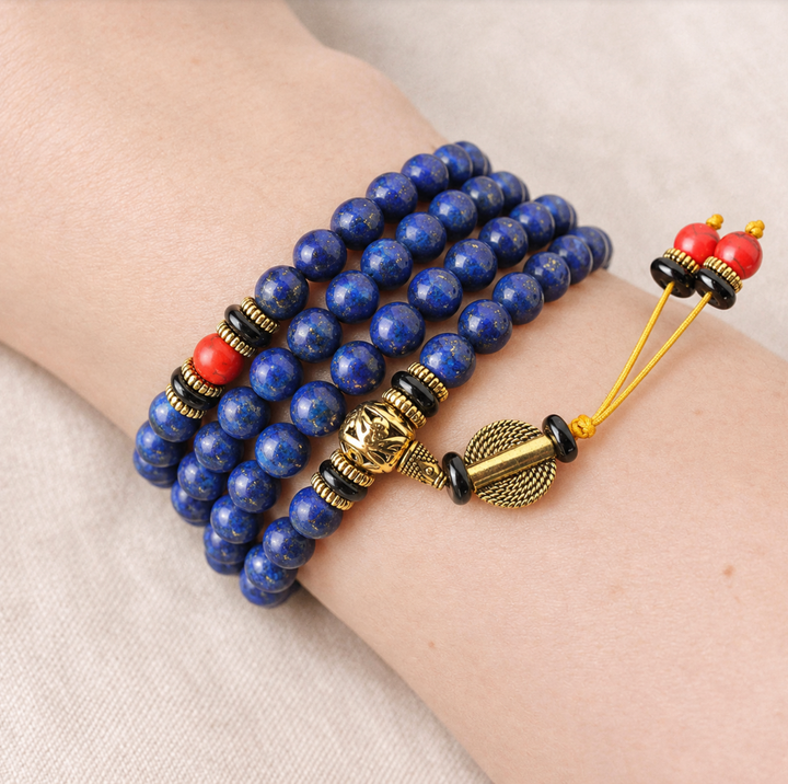 Collana di lapislazzuli tibetani