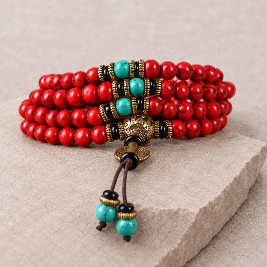 Collana di turchese tibetano