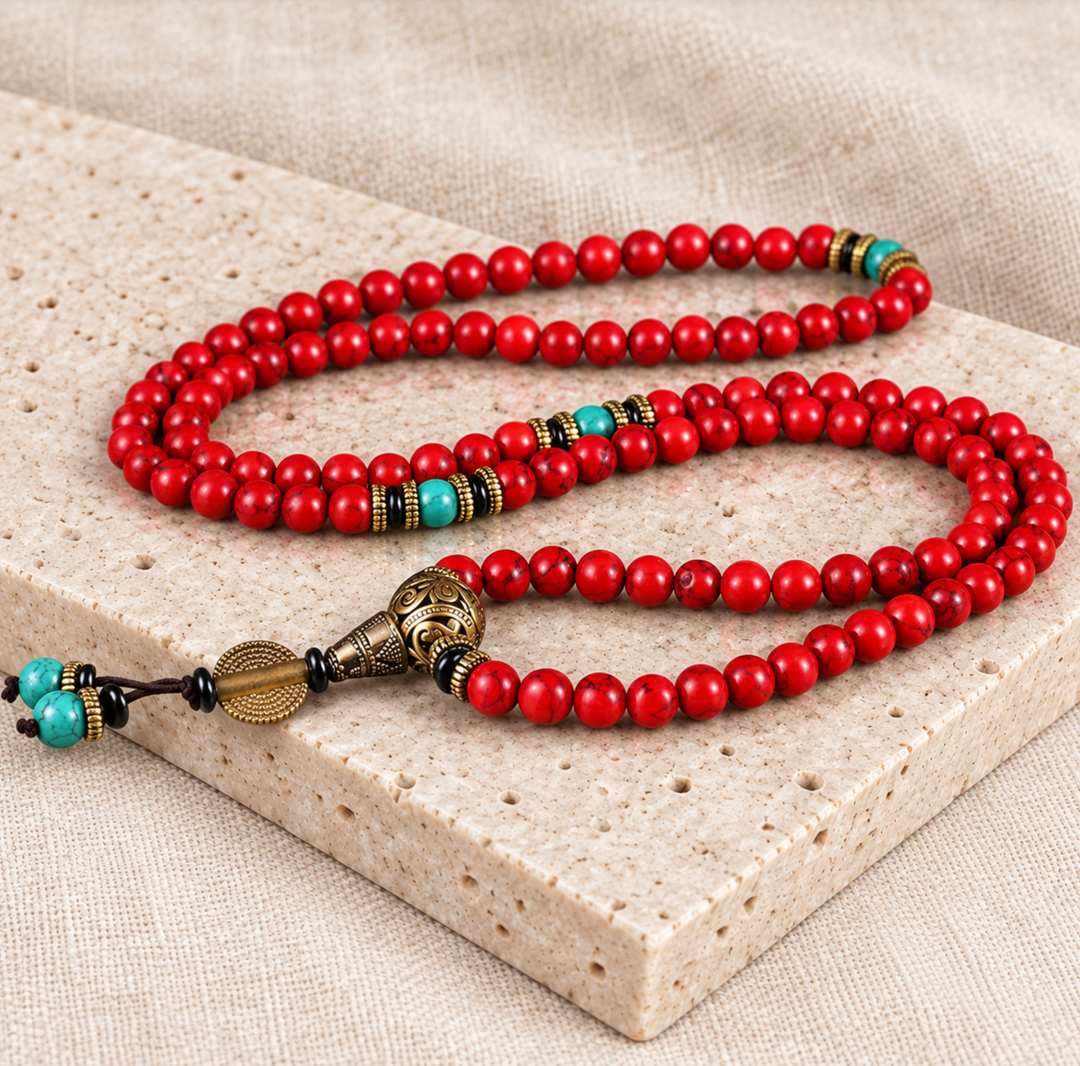 Collana di turchese tibetano