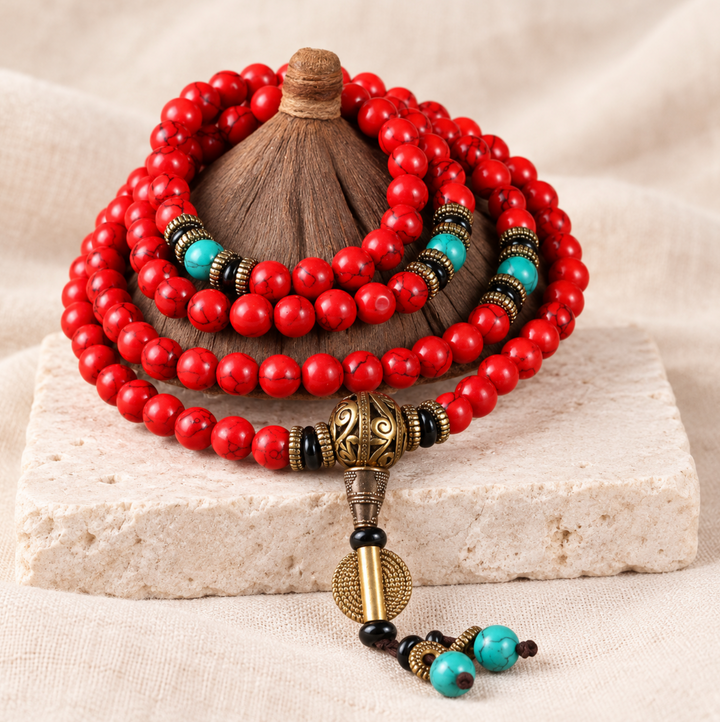 Collana di turchese tibetano