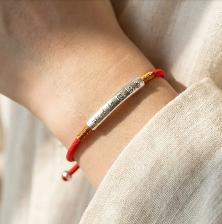 Braccialetto con mantra tibetano