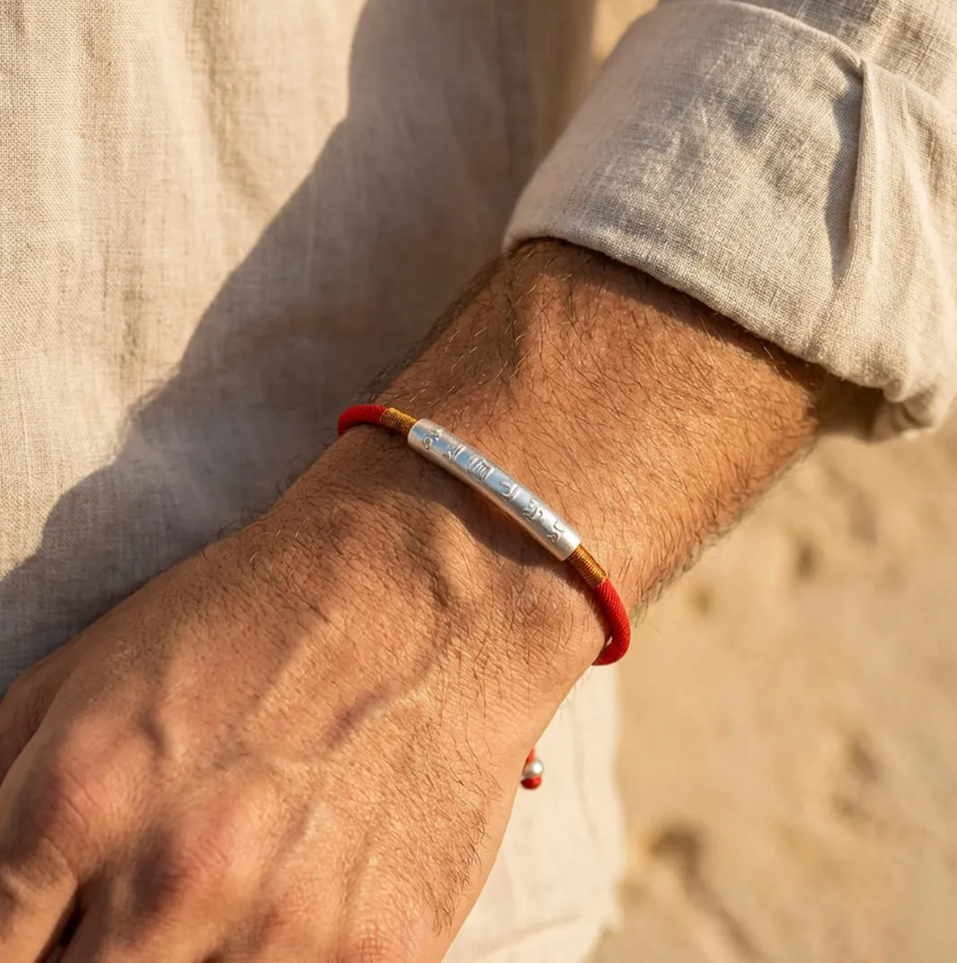 Braccialetto con mantra tibetano