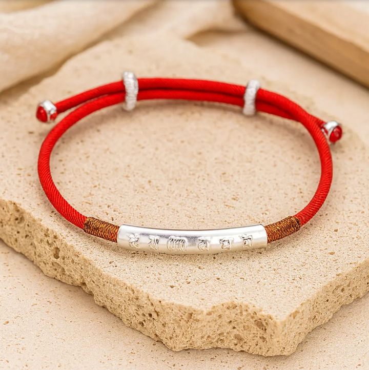 Braccialetto con mantra tibetano