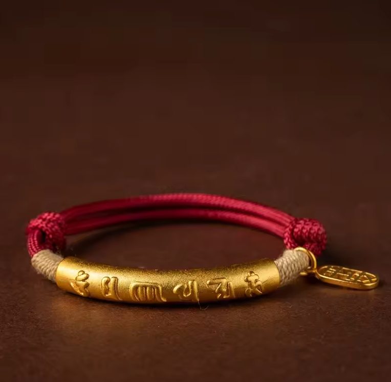 Braccialetto con mantra tibetano