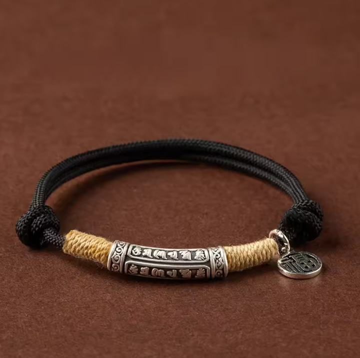 Braccialetto con mantra tibetano