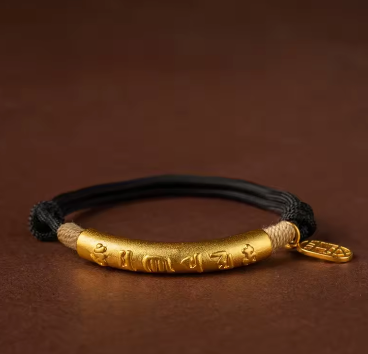 Braccialetto con mantra tibetano