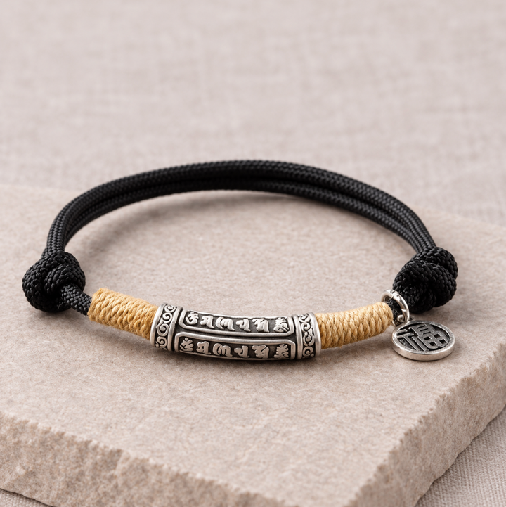 Braccialetto con mantra tibetano