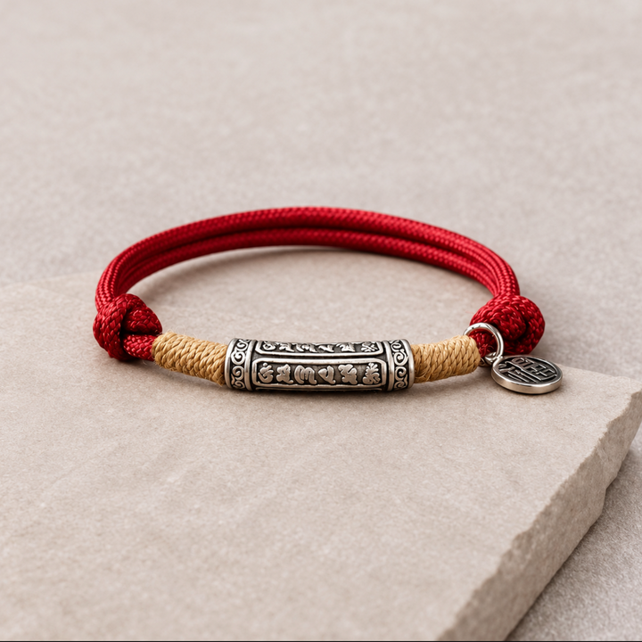 Braccialetto con mantra tibetano