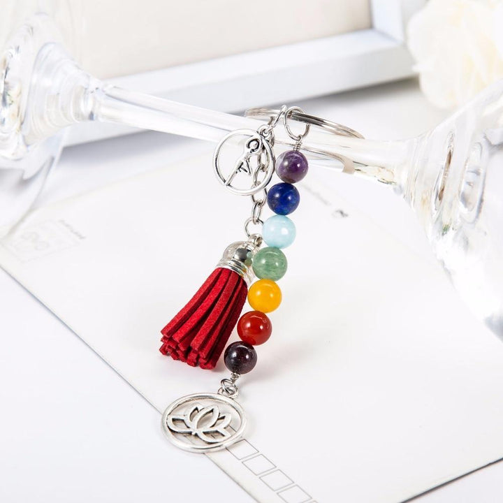 7 Chakra - Schlüsselanhänger - LAMIVA.de - Yoga Schmuck - Spiritualität