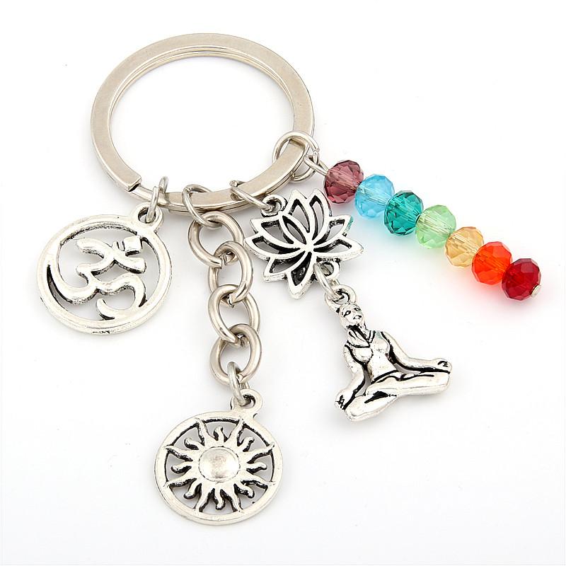 7 Chakra Trio - Schlüsselanhänger - LAMIVA.de - Yoga Schmuck - Spiritualität